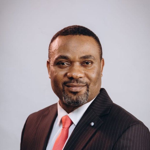 Pastor Israel Kayode-Oloje, composed studio portrait